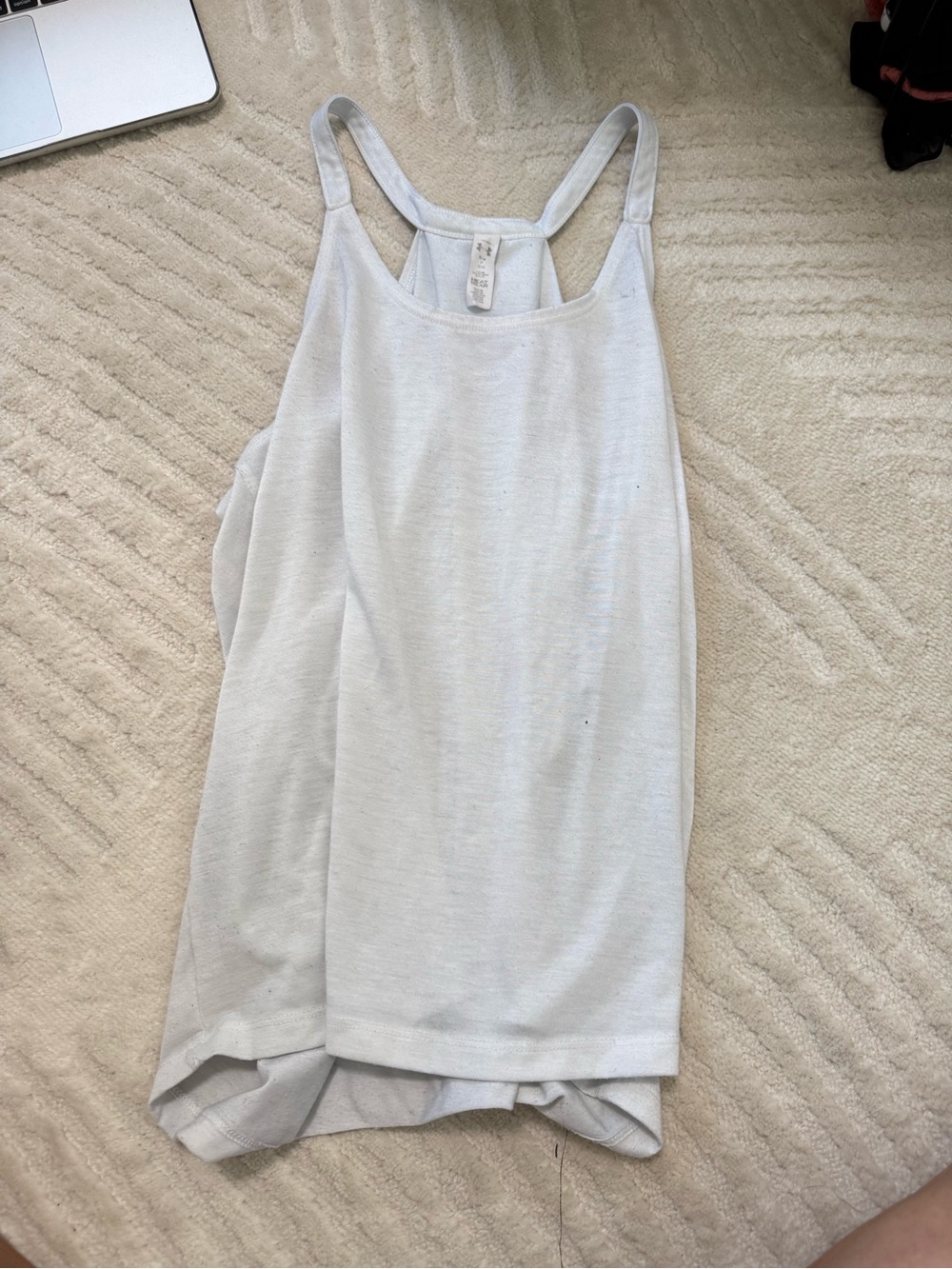 Under Armour White Racerback Performance Tank